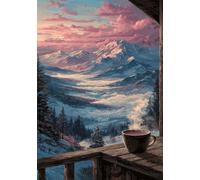 200 Piece Jigsaw Puzzles for Adults Snow Mountain Scenery Challenging Puzzle Educational Games Puzzle for Adults 200 Pieces Family Game Great Gift Idea, 13.8 x 9.8 inch