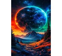 200 Piece Jigsaw Puzzles for Adults Space Mountain Challenging Puzzle Educational Games Puzzle for Adults 200 Pieces Family Game Great Gift Idea, 13.8 x 9.8 inch