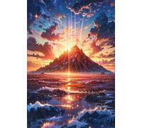 200 Piece Jigsaw Puzzles for Adults Sunrise Mountain Scenery Challenging Puzzle Educational Games Puzzle for Adults 200 Pieces Family Game Great Gift Idea, 13.8 x 9.8 inch