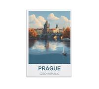 200 Piece Jigsaw Puzzles，Prague Czech Republics Puzzles for Adults Educational Game Challenge Toy 200 Pieces 35x25cm