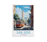 200 Piece Jigsaw Puzzles，San Jose California Puzzles for Adults Educational Game Challenge Toy 200 Pieces 35x25cm