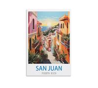 200 Piece Jigsaw Puzzles，San Juan Puerto Rico Puzzles for Adults Educational Game Challenge Toy 200 Pieces 35x25cm