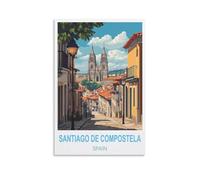200 Piece Jigsaw Puzzles，Santiago De Compostela Spain Puzzles for Adults Educational Game Challenge Toy 200 Pieces 35x25cm