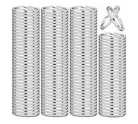 200 Piece Key Rings, 1Inch Stainless Steel Split Keyring for Keychains and Crafts (25Mm). Silver