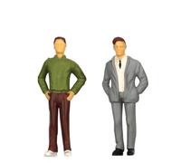 200 Piece Painted Figures Set for Enhancing Model Train Stations and Street Dioramas