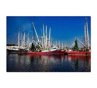 200 Piece Puzzle USA America Bayou La Batre Alabama Art Game Travel Souvenir 35x25CM