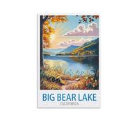 200 Piece Puzzles for Adults Big Bear Lake California Puzzles Micro Pieces Challenging Difficult Puzzles Christmas Birthday Gift Game Toys 35 * 25cm