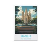 200 Piece Puzzles for Adults Manila The Philippines Puzzle 200 Pieces, Relaxing and Challenging Gift for Adults, Teens, Seniors 35x25cm