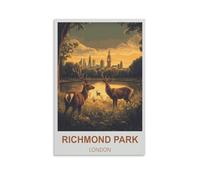 200 Piece Puzzles for Adults Richmond Park London Puzzles Micro Pieces Challenging Difficult Puzzles Christmas Birthday Gift Game Toys 35x25cm