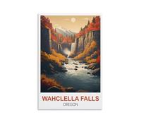 200 Piece Puzzles for Adults Wahclella Falls Oregon Puzzles Micro Pieces Challenging Difficult Puzzles Christmas Birthday Gift Game Toys 35x25cm