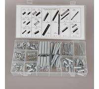 200 Piece Spring Assortment Set Zinc Plated Compression and Extension Springs with 20 Different Sizes for Home Repairs & DIY Repair Project