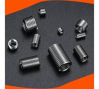 200-piece Stainless Steel Purpose Thread Tools Set for -m8 Metric Helicoil - Includes Installation Repair Deep-thread Inserts Automotive Storage Box for Compact Rail Industrial Threads