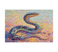 200 Piece Wooden Jigsaw Puzzle - Challenging | Cold-blooded Animals Snake | Design - Adult Brain Teaser & Unique Home Decor Gift,