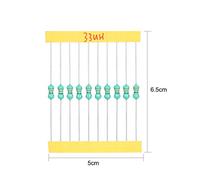 200 Pieces φ0510 DIP Chromatic Ring Inductor Assortment Kit - 1W Power Rating - ± 10% Tolerance - Includes 20 Inductance Values from 1μH to 4.7MH - Electronic Signal Filter