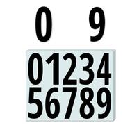 200 Pieces, 100mm - Number Stickers, Large Waterproof Vinyl Stick On Numbers, Door Sticky Numbers - Black