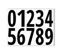 200 Pieces, 100mm - Number Stickers, Waterproof Vinyl Stick On Numbers, Large Door Sticky Numbers - Black Numbers