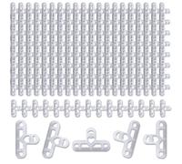 200 Pieces 10mm 3/8" Mason Spacers with Clear Color, Convenient for Seamless Flooring and Wall Projects, Tile Spacers