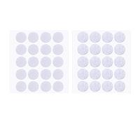 200 Pieces 2 cm Diameter Self-Adhesive Hook and Loop Round Sticky Dots (White)