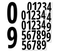 200 Pieces, 75mm - Number Stickers, Waterproof Vinyl Stick On Numbers - Black