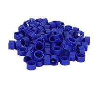 200 Pieces 8mm Pigeon Leg Rings, Blue Plastic Bird Identification Bands, Sturdy Reusable Training Tools for Age and Dovecot Management