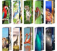 200 Pieces Animal Bulk Bookmarks for Kids - Cool Book Markers for Students - Vivid Cute Colorful Book Mark for Book Lovers to Help Read - Inspirational Paper Bookmarks Bulk for Adults Teenage Kids