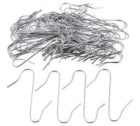200 Pieces Christmas Tree Hooks Ornament Hanging Hooks S-Shaped Hangers for Christmas Tree Hanging (Silver)