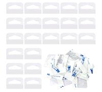 200 Pieces Clear Sticky Hanging Tabs, Strong Adhesive Display Tags Slot Hole Hang Tabs Plastic Sticky Hang Tags for Sale Items Store Retail Display