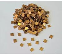 200 Pieces, Copper Bronze Glass Mirror Tiles, Size Approx 0/5 x 0/5 cm, Thickness 1.8 mm, Art&Craft