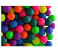 200 Pieces Czech Glass Beads Pressed Round 6 mm Estrela Neon UV Active Mega Mix