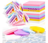 200 Pieces Facial Sponges Compressed, HOFASON Professional Makeup Removal Sponge,Round Face Wash Sponge Bulk for Women Esthetician Beauty Exfoliating Remover Supplies, 5 Colors