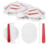 200 Pieces Hotel Vanity Kit Individually Wrapped Hotel Amenities Disposable Travel Size Hotel Hospitality Supplies, Each Includes 2 Cotton Pads 4 Cotton Swabs Nail File for Motels Makeup Toiletries