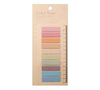 200 Pieces Index Tabs with Ruler Book Tabs Sticky Tabs Writable and Repositionable File Tabs Flag Colored Page Markers Labels for Reading Notes, Books, Classify Files