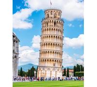200 Pieces Jigsaw Puzzles For Adults Picturesque Landscape With Church And Famous Sloping Tower In Pisa Italy Puzzle Gifts For Family 35x25CM