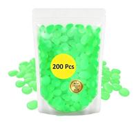200 Pieces Landscape Stones Bright Resin Outdoor Decoration Pack