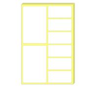200 Pieces - Large White Sticky Labels for Storage Boxes, Adhesive Moving Packing Stickers - 15 x 10 cm, 10 x 5 cm