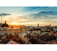 200 Pieces Lviv Ukraine Puzzle Creative Nature Scenery Hard Puzzle Wood Jigsaw Puzzle 35x25CM
