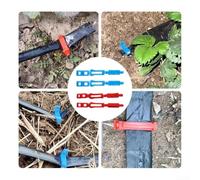 200 Pieces Plastic Drip Irrigation Control Clips with Adjustable Flow for Garden and For Greenhouse Irrigation Systems to Manage Water Distribution (Red)