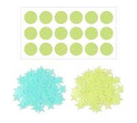 200 Pieces Star Wall Stickers and 18 Pieces Moon Wall Stickers, Luminous Wall Stickers, Interesting Wall Stickers, Creative Wall Decoration, Children's Room Decoration