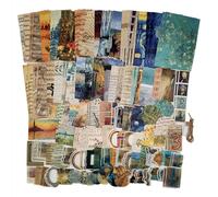 200 Pieces Vintage Ephemera Scrapbooking Supplies Pack Scrapbook Paper Sticker Material Pack for Art Journaling Bullet Journals Planners Collage Decoupage Crafter Gifts (Art)