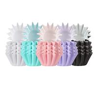 200 Pieces Wave Cupcake Liners Flared Cupcake Baking Cups Wrappers Paper Greaseproof Brioche Mold Odorless Muffin Liners Wraps Muffin Case Trays for Party Decorations (Colorful)