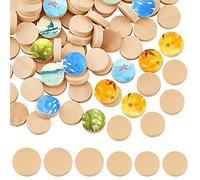 200 Pieces Wooden Circle for Painting - 20mm and 15mm Slices - Mini DIY Circles for Crafts, Pictures, Weddings and Home Decoration