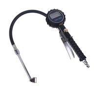 200 PSI Digital Tire Inflator & Gauge with LCD Backlit Display, One-Hand Operation, Inflation/Deflation Trigger, Brass/Steel, For Cars, SUVs, Trucks