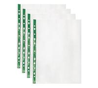 200 Quality Punched Pockets 50micorn Strong A4 Punched Pockets Filing Glass Crystal Clear