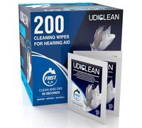 200 Quick-Drying Wet Wipes for Hearing Aids Udiclean Removing Sweat Wax and Dirt with Immediate Effect Individually Wrapped Cleaning Wipes