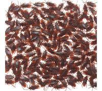 200 realistic cockroach prank toys, lifelike plastic insects, perfect for Halloween, April Fool's Day, office pranks, party favors, and other spooky