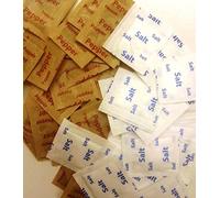200 Salt + 200 Pepper Individual Salt & Pepper Sachets