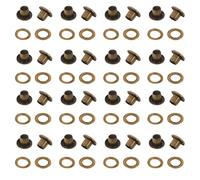 200 Sets Iron Grommet Eyelet Kit with Washers, 3mm | Easy Installation, Smooth Finish, Even Force Distribution, Versatile Use for Heavy-duty Tarps and Bag Straps