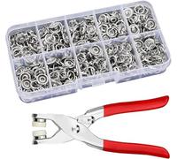 200 Sets Plier Tool Metal Snap Button Sewing Thickened Fastener Kit DIY Craft for Installing Bag Clothes
