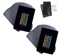 200 Sheets A4 Transfer Paper, COGVOHY Black Carbon Paper Tracing Paper with 10 Stylus for Tracing on Paper Wood & Canvas, Graphite Transfer Paper for Beginning Artist Adults Kids Lettering Sketching