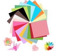 200 Sheets Coloured Paper A4, 20 Colours Double Sided Origami Paper,70 g/m²